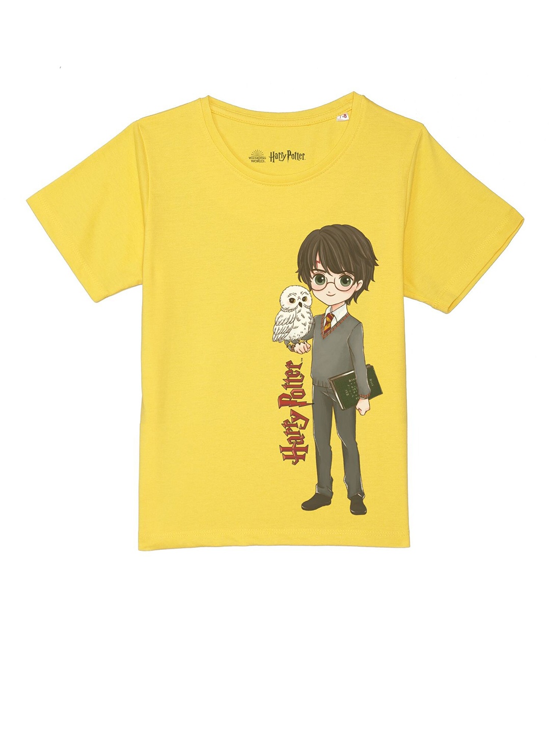 

Harry Potter by Wear Your Mind Boys Yellow Printed T-shirt