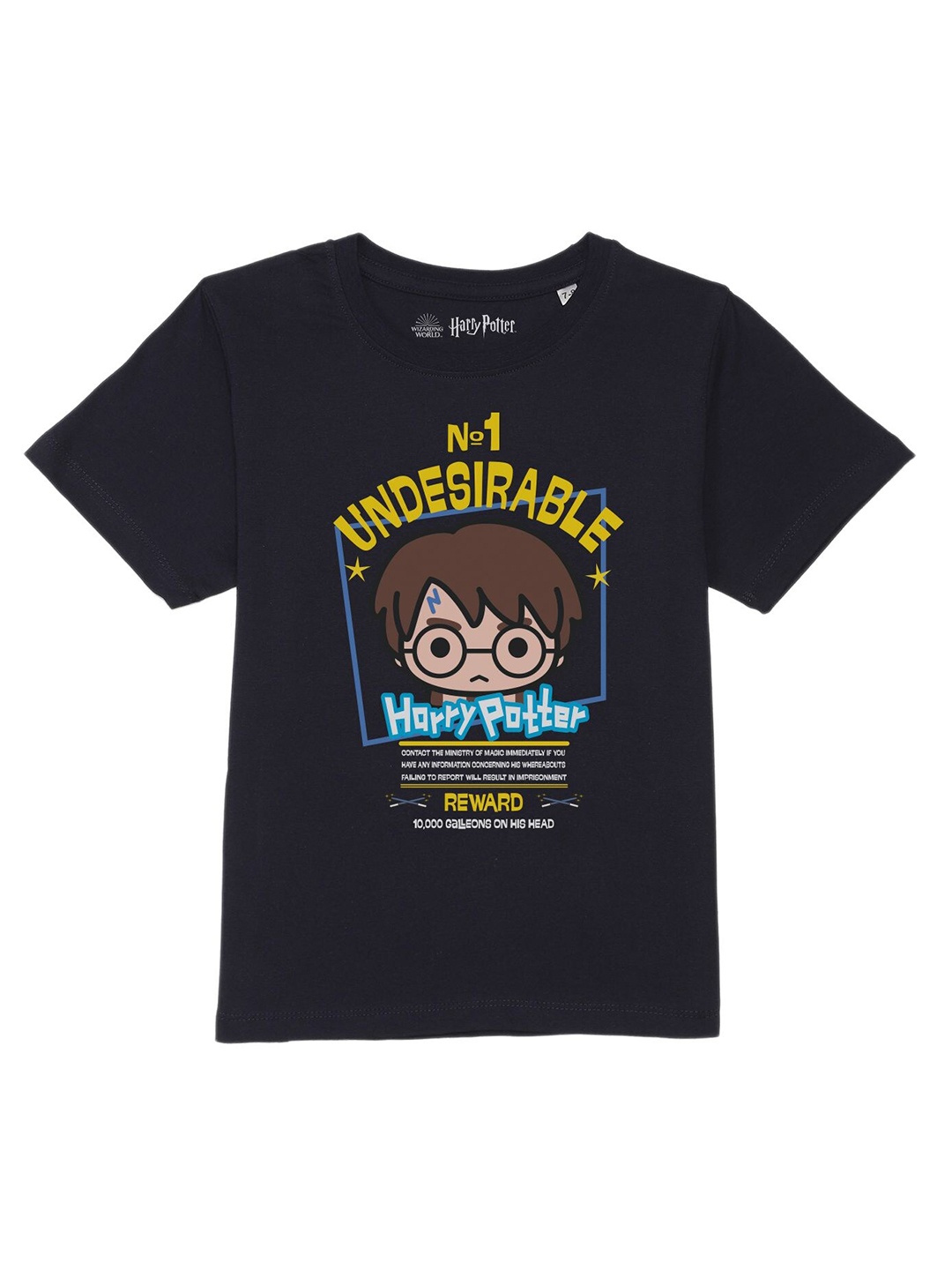 

Harry Potter by Wear Your Mind Boys Navy Blue Pure Cotton T-shirt