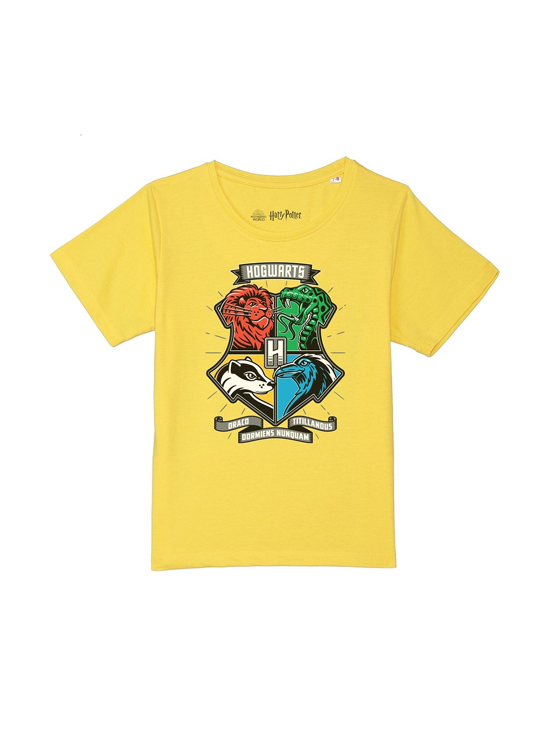 

Harry Potter by Wear Your Mind Boys Yellow Printed T-shirt