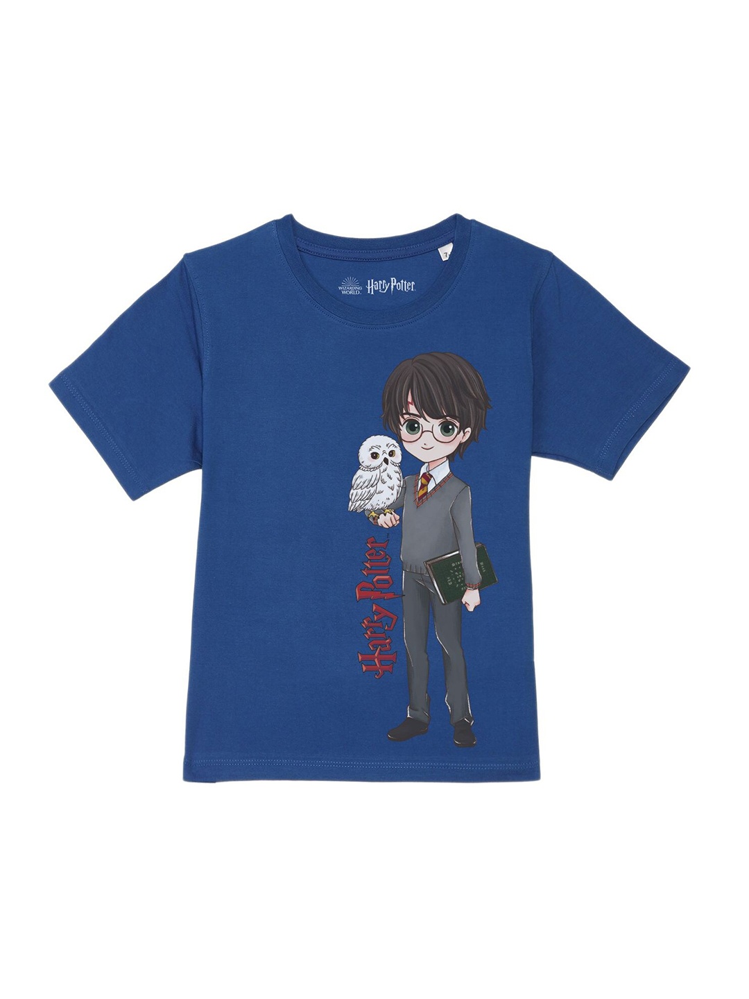 

Harry Potter by Wear Your Mind Boys Blue Printed Pure Cotton T-shirt