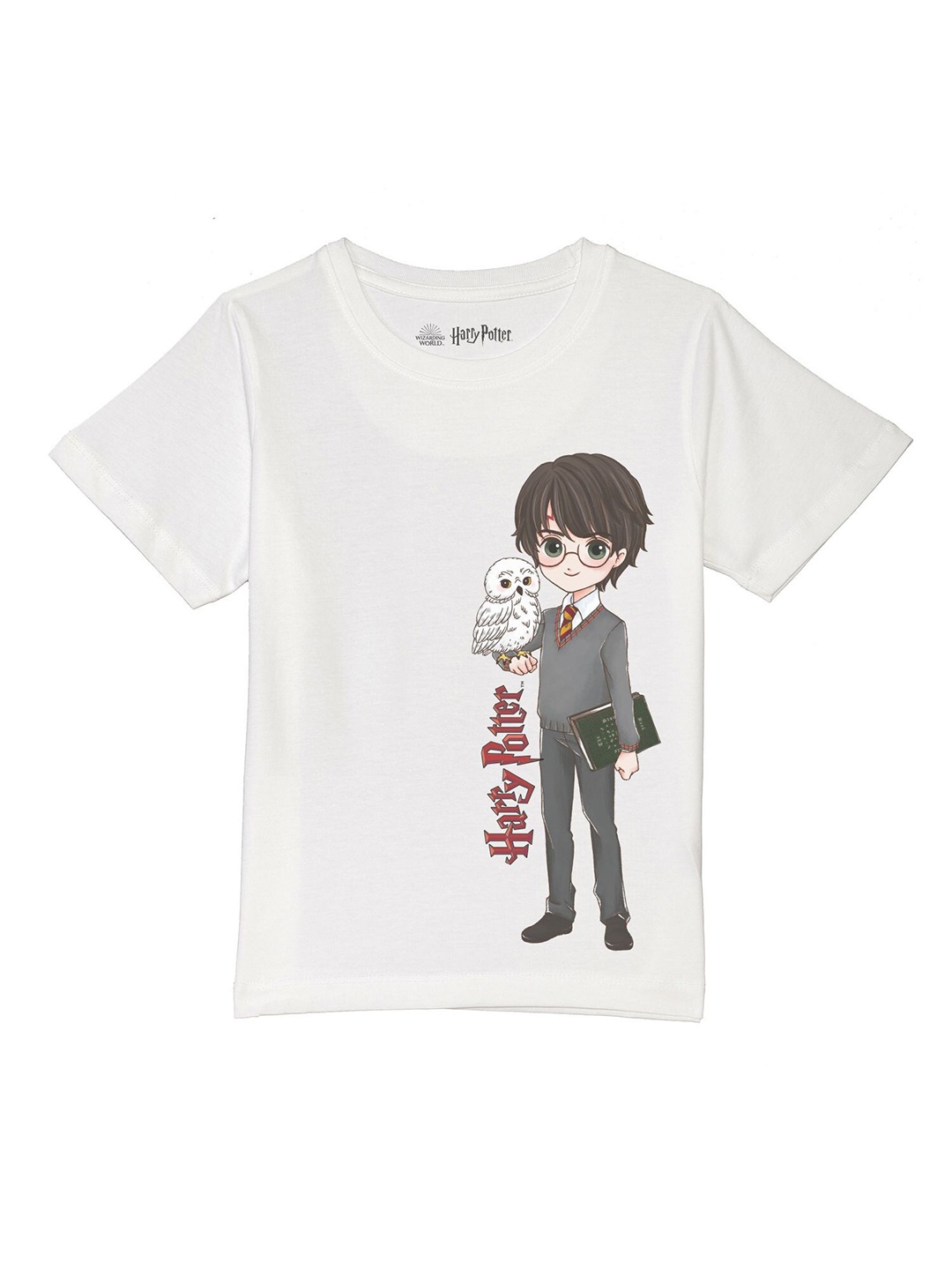 

Harry Potter by Wear Your Mind Boys White Printed T-shirt