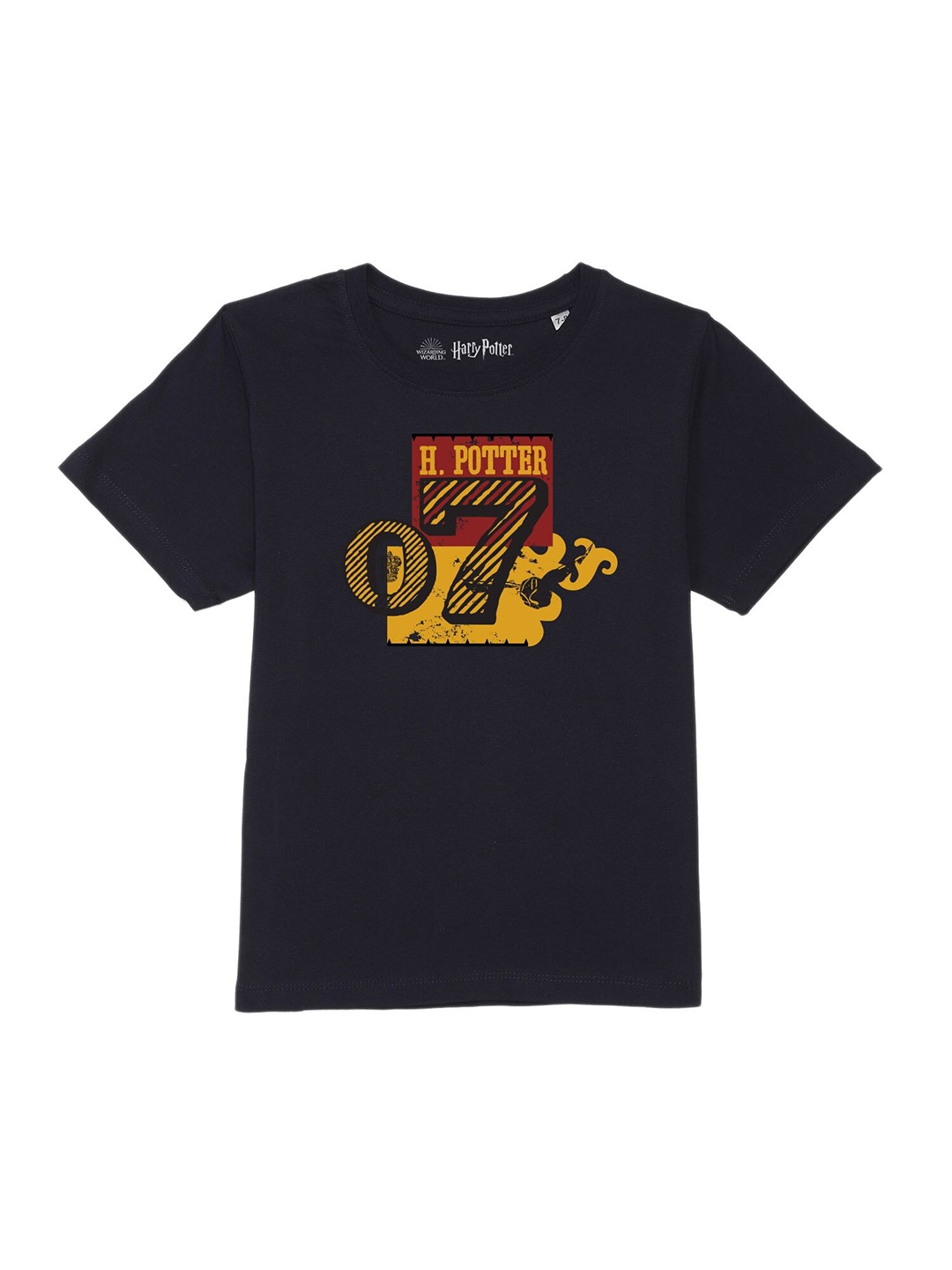 Harry Potter by Wear Your Mind Boys Navy Blue Printed T-shirt