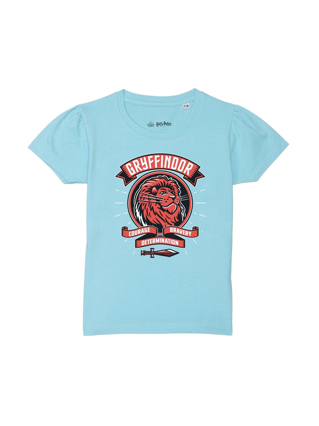 

Harry Potter by Wear Your Mind Girls Blue Harry Potter Printed Pure Cotton T-shirt