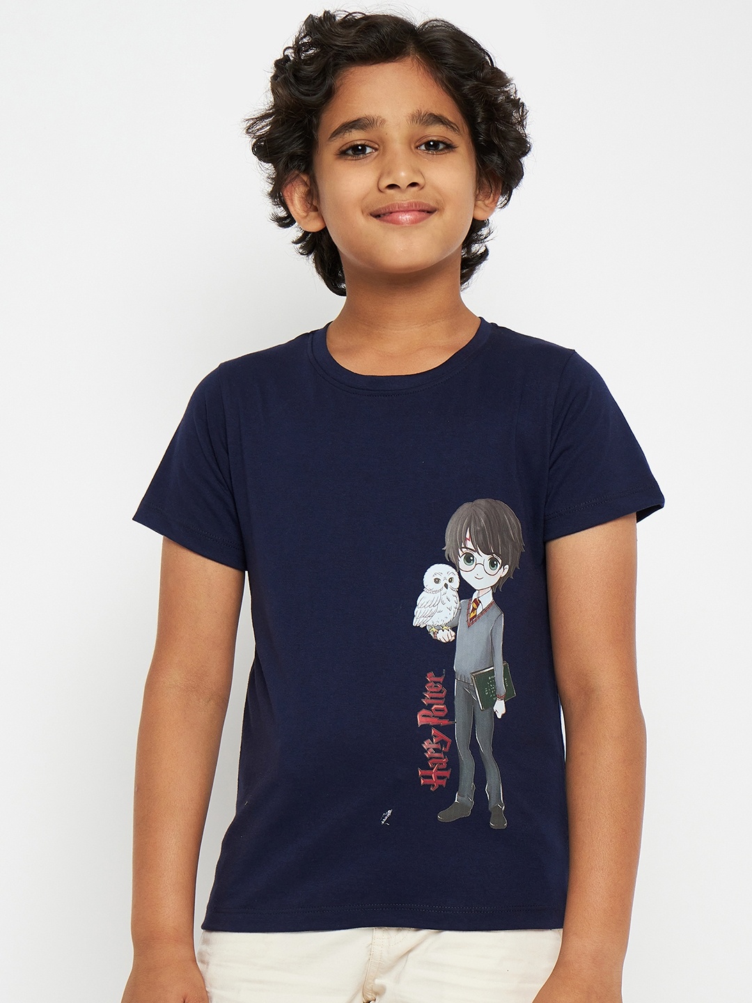 

Harry Potter by Wear Your Mind Boys Navy Blue Printed T-shirt