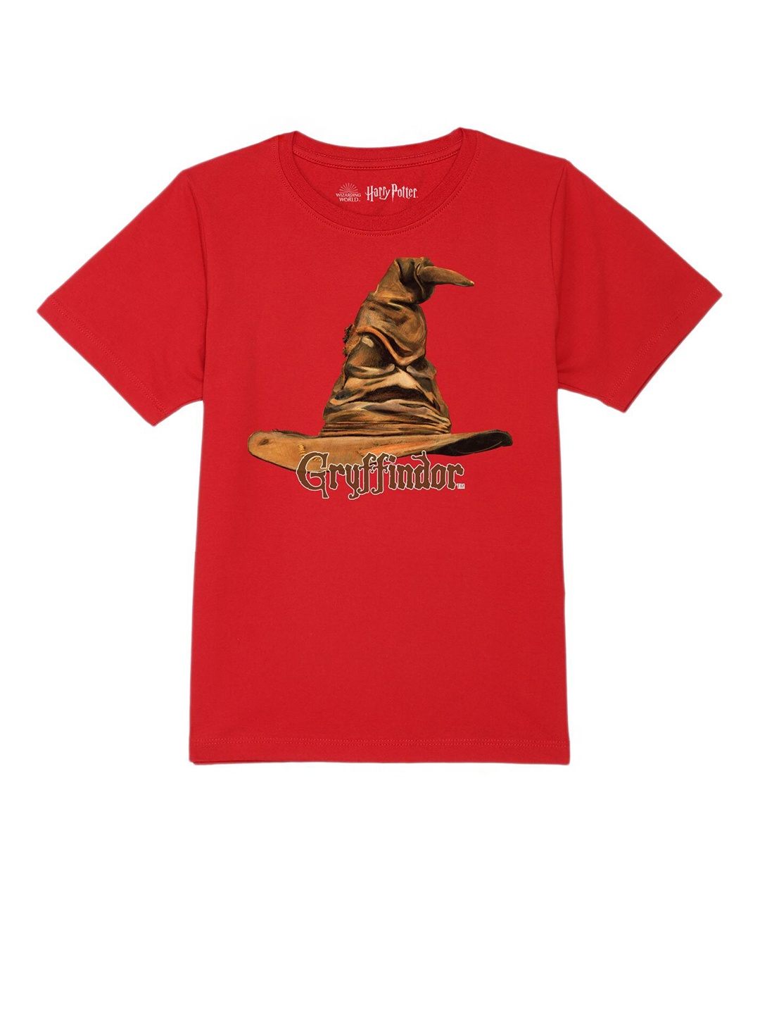 

Harry Potter by Wear Your Mind Boys Red Printed Pure Cotton T-shirt