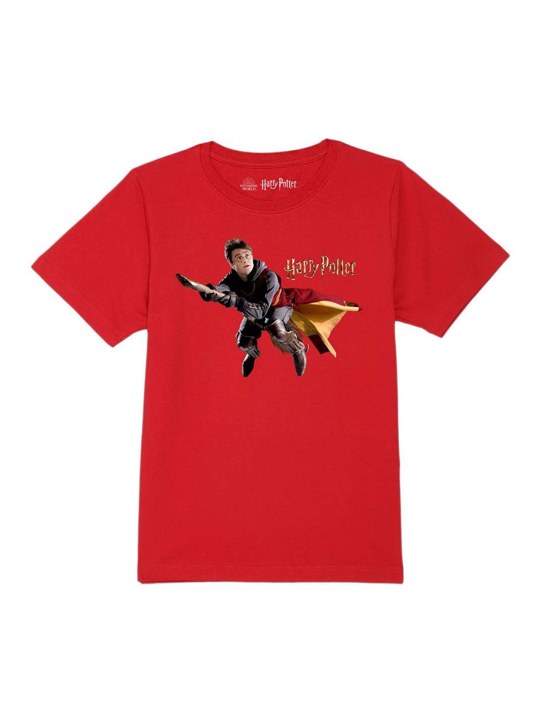 

Harry Potter by Wear Your Mind Boys Red & Black Harry Potter Printed Cotton T-shirt