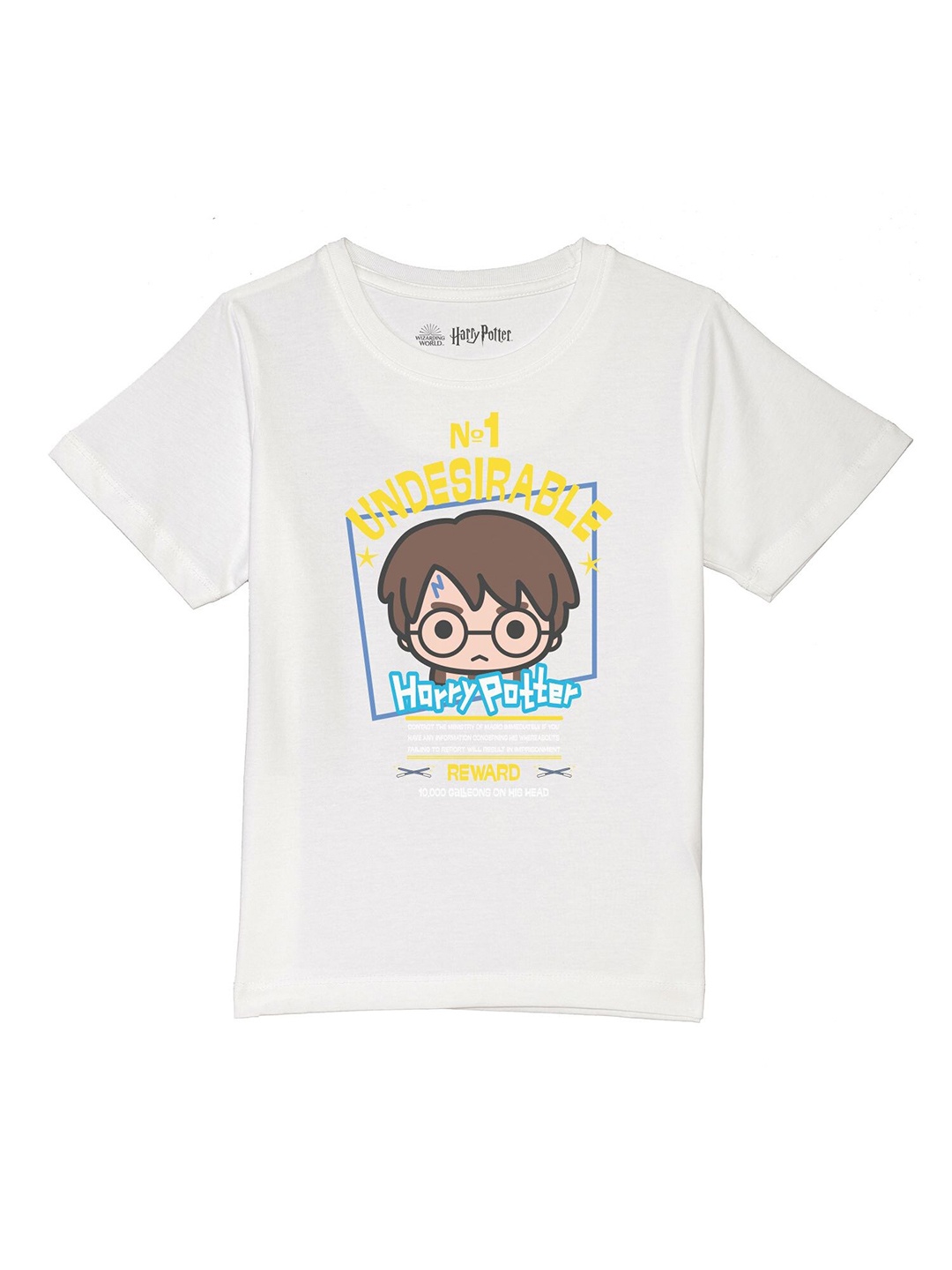 

Harry Potter by Wear Your Mind Boys White Printed Cotton T-shirt