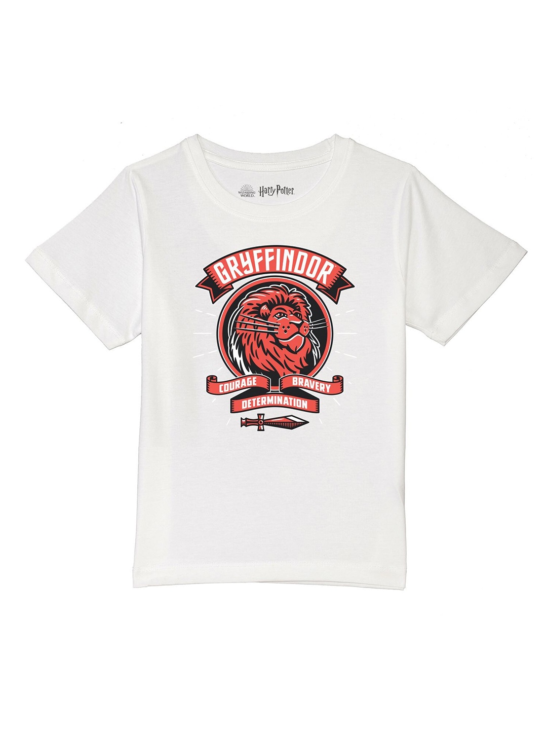 

Harry Potter by Wear Your Mind Boys White Printed T-shirt