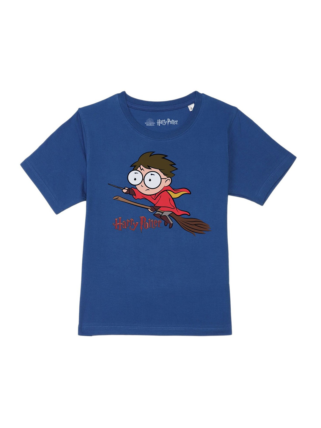 

Harry Potter by Wear Your Mind Boys Blue Printed Pure Cotton T-shirt
