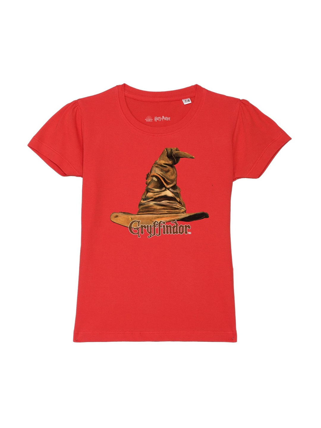 

Harry Potter by Wear Your Mind Girls Red Printed Cotton T-shirt