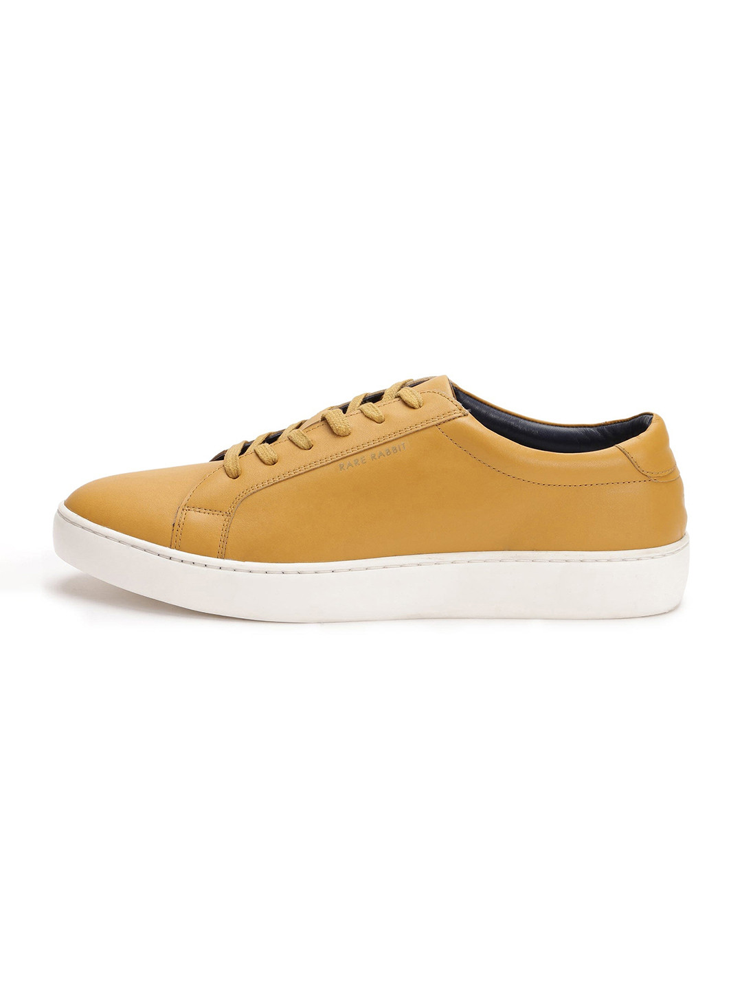 

RARE RABBIT Men Yellow Leather Sneakers