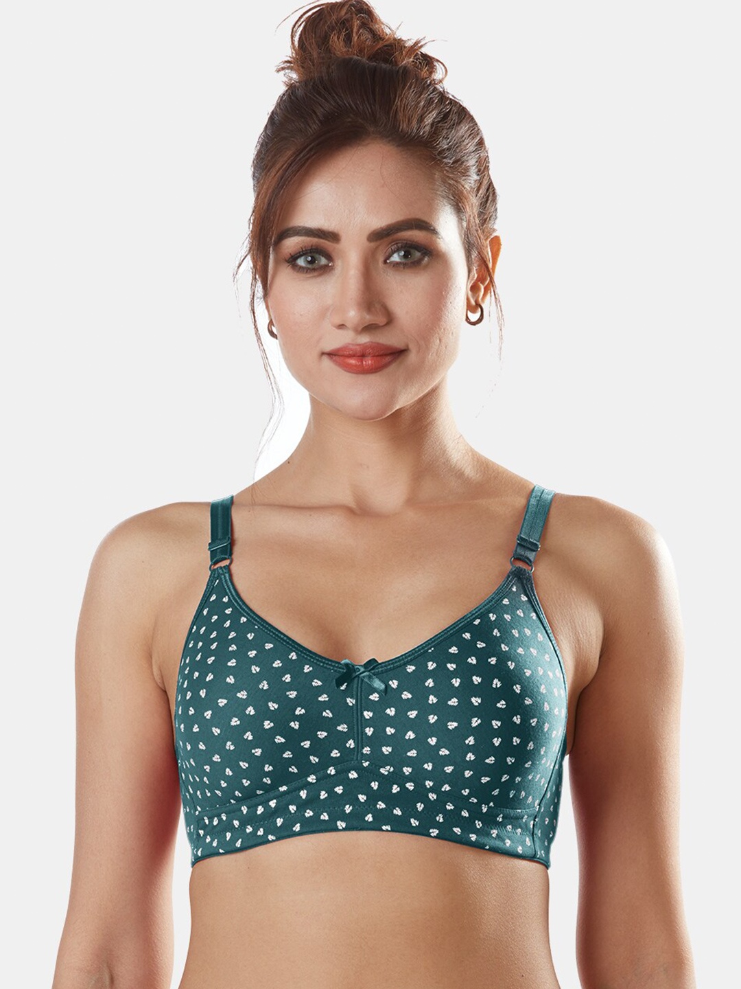 

Sonari Green Abstract Bra