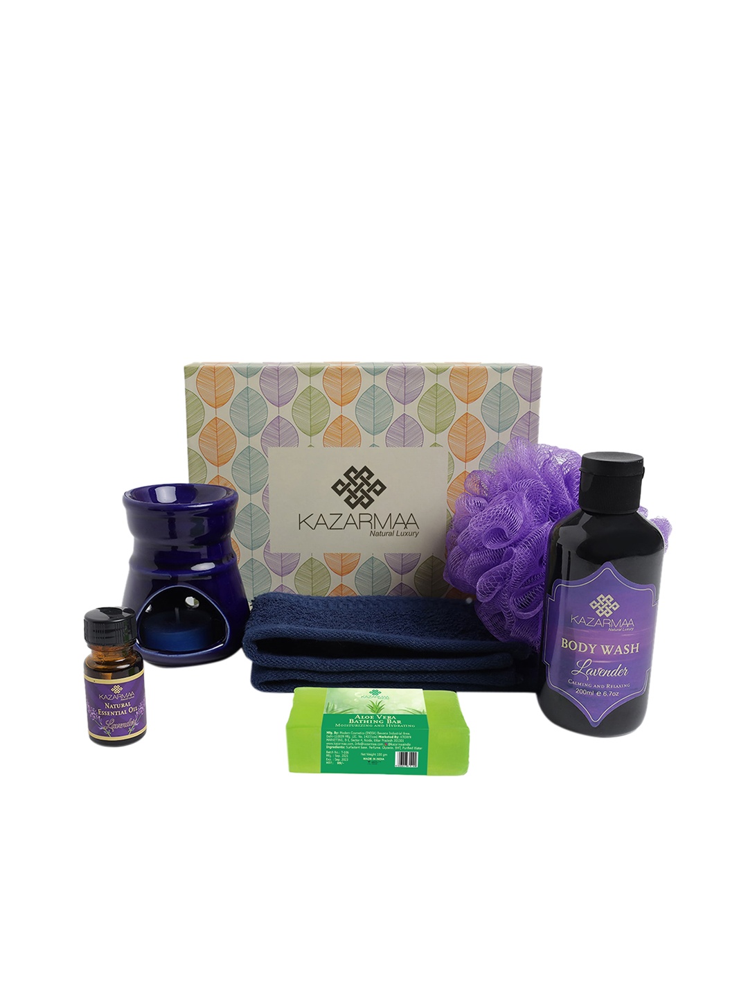 

KAZARMAA Lavender Bath & Body Gift Box, Purple