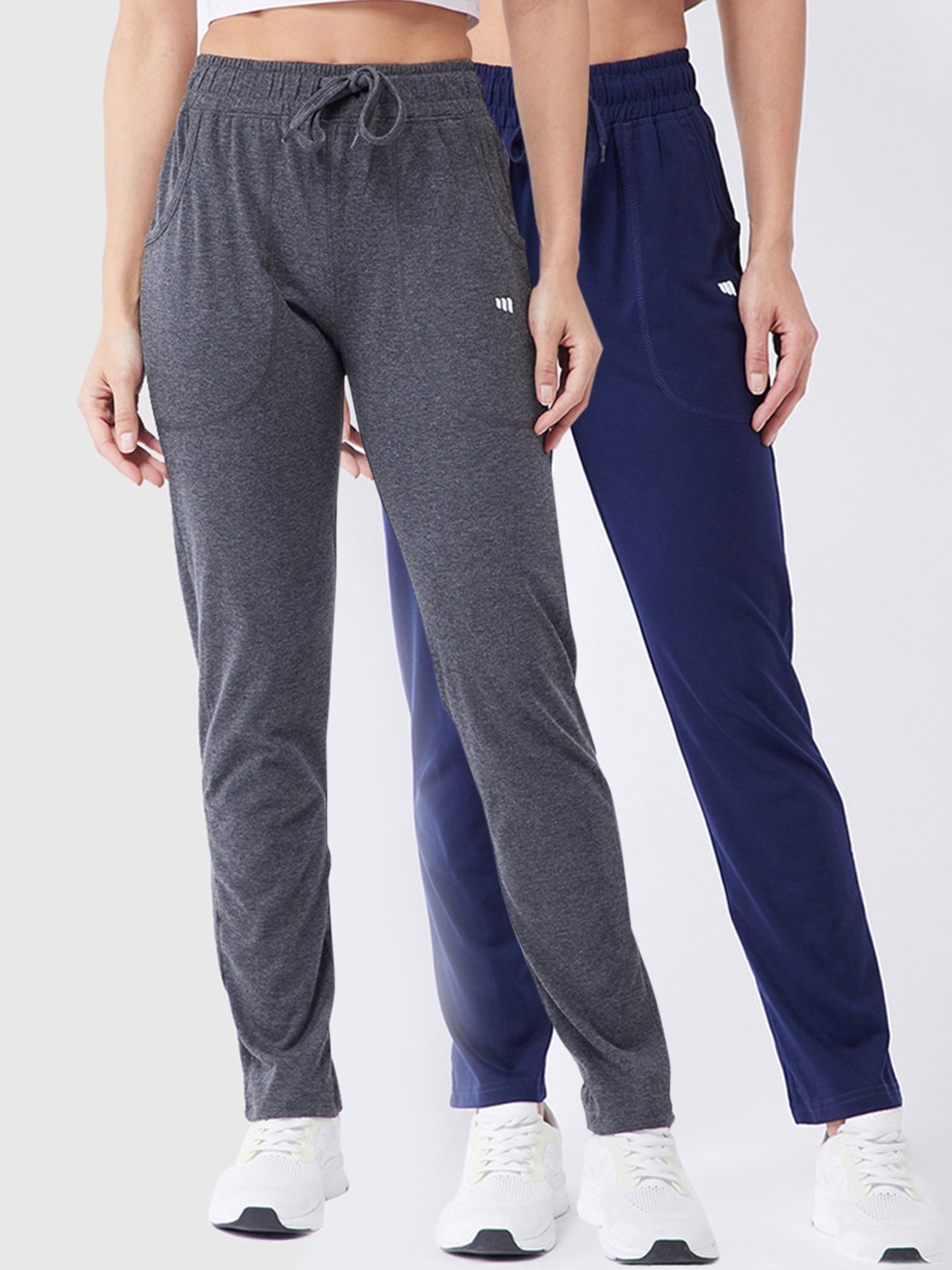 

Modeve Women Grey and Navy Pack of 2 Track Pants