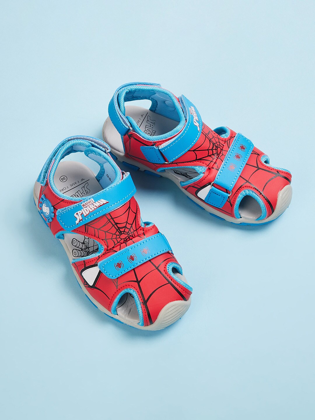 

Fame Forever by Lifestyle Boys Blue & Red Spider Man Character PU Comfort Sandals