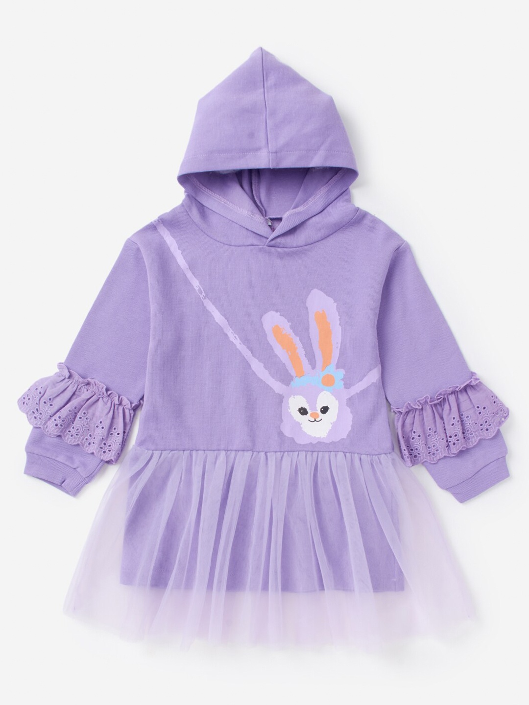 

Hopscotch Girls Purple Hooded Sweatshirt