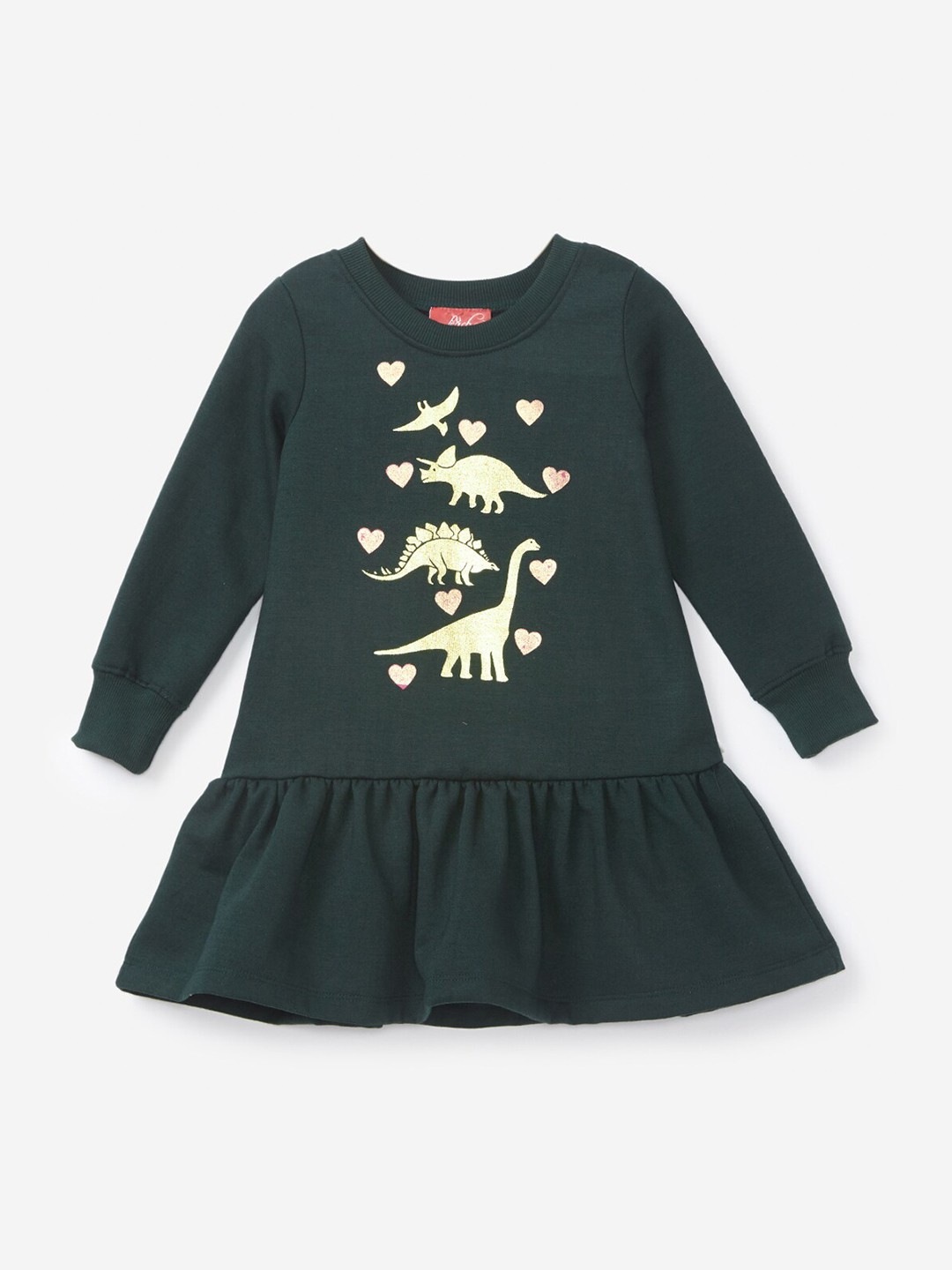 

Hopscotch Green Drop-Waist Dress