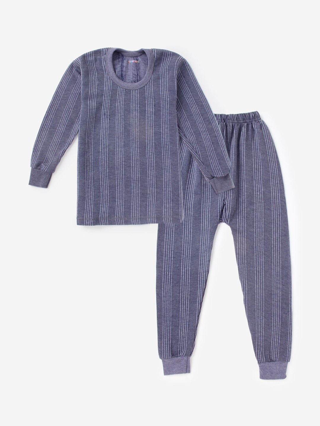 

Hopscotch Kids Blue Self-Striped Thermal Set