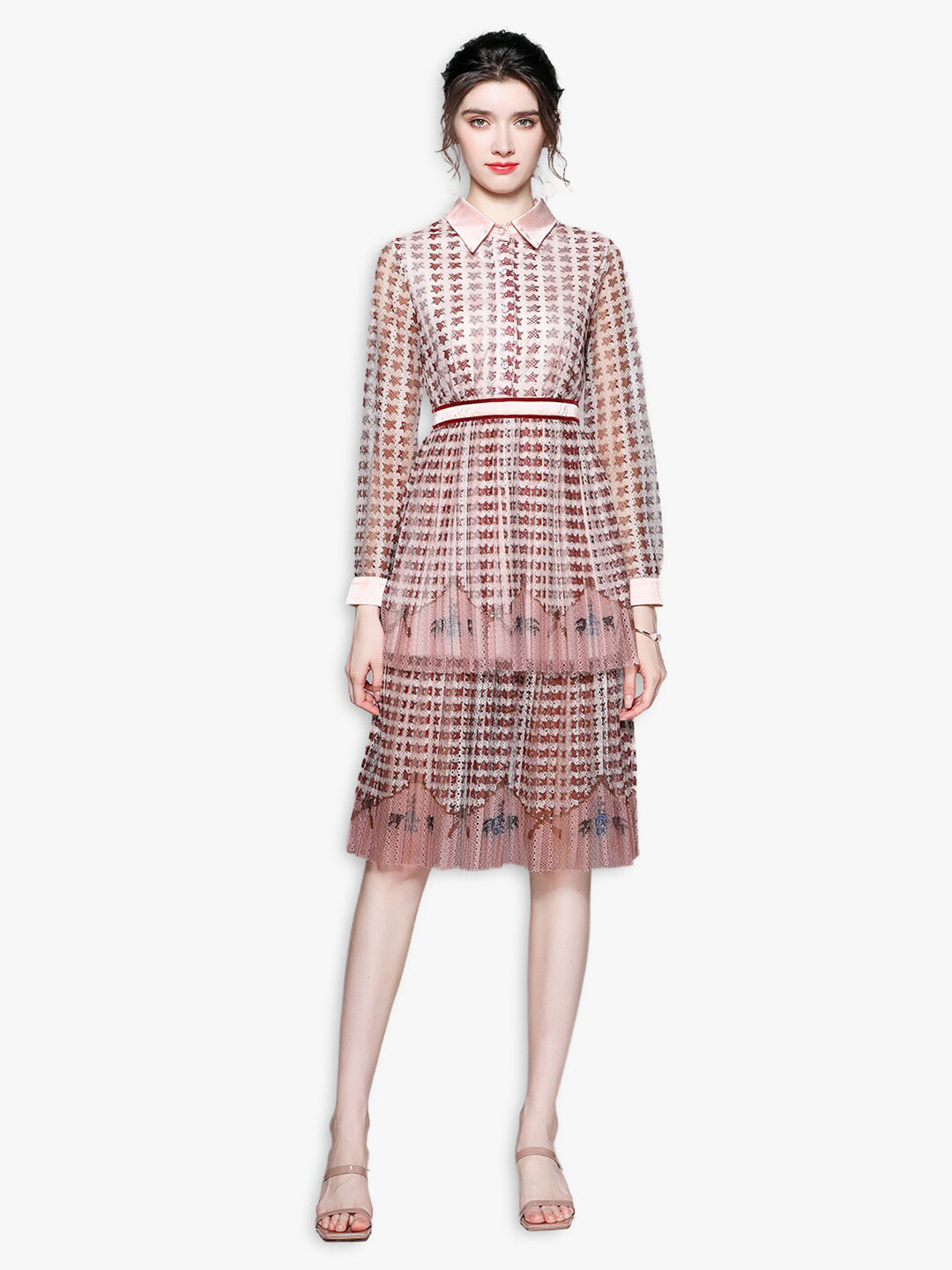 

JC Collection Pink Midi Dress