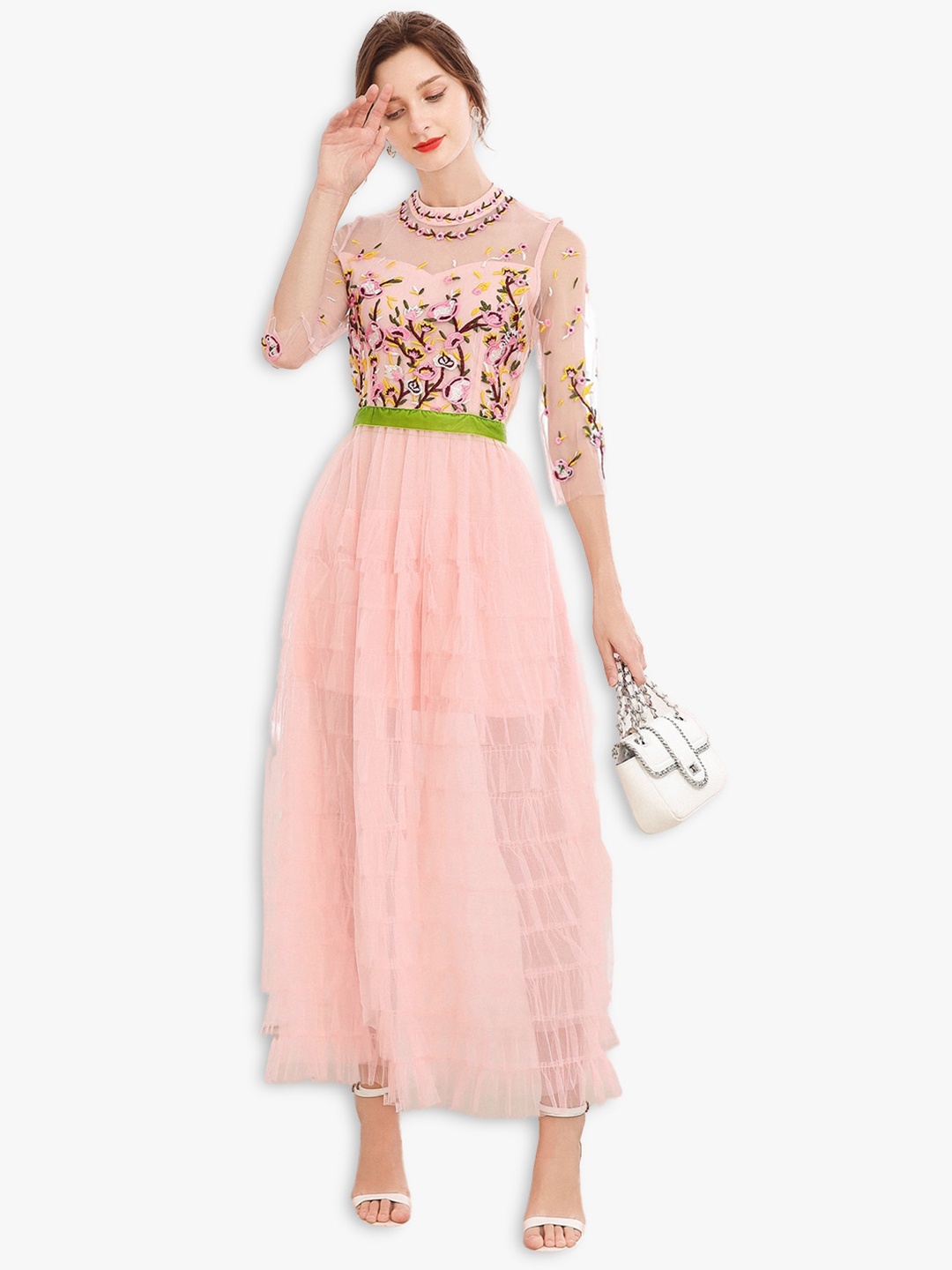 

JC Collection Pink Maxi Dress