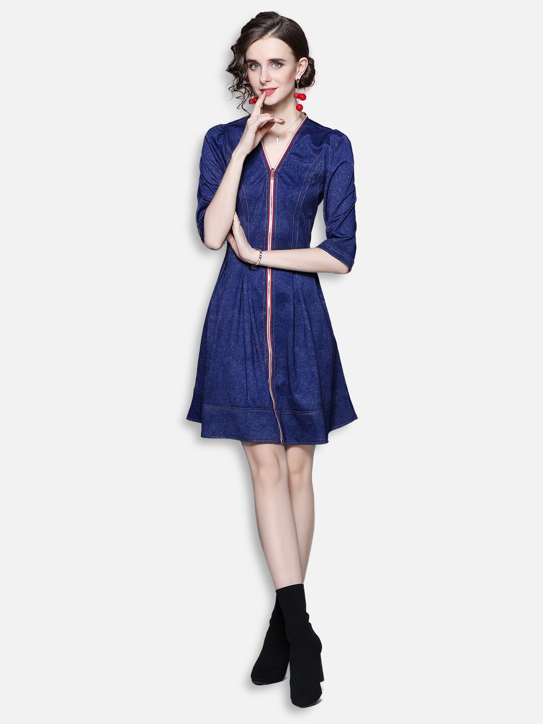 

JC Collection Blue Dress