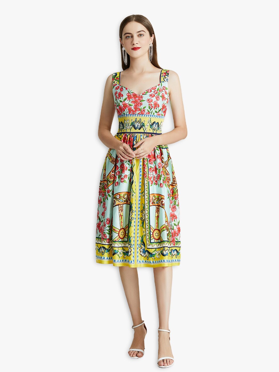

JC Collection Multicoloured Floral Dress, Multi