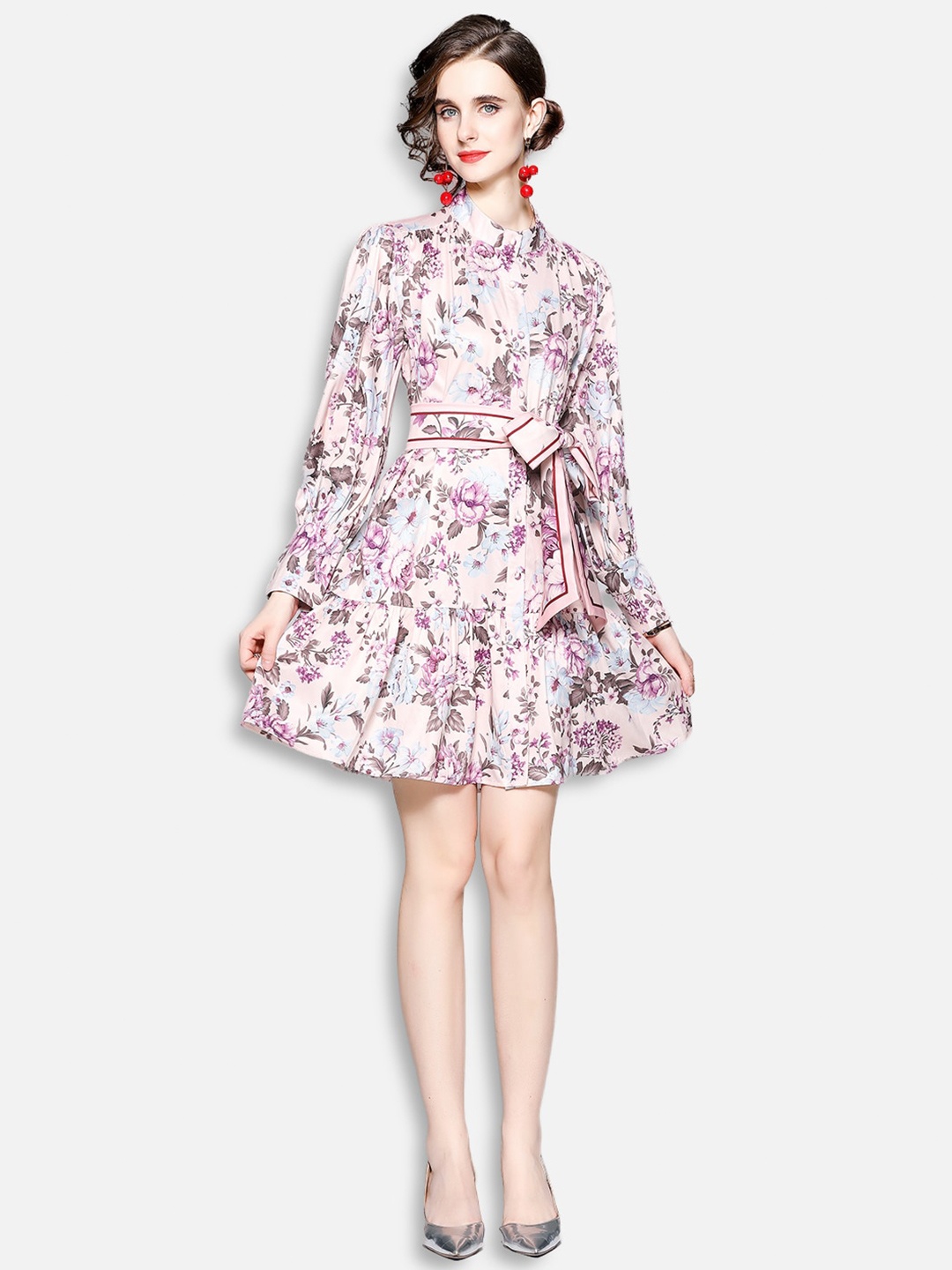 

JC Collection Pink Floral Dress