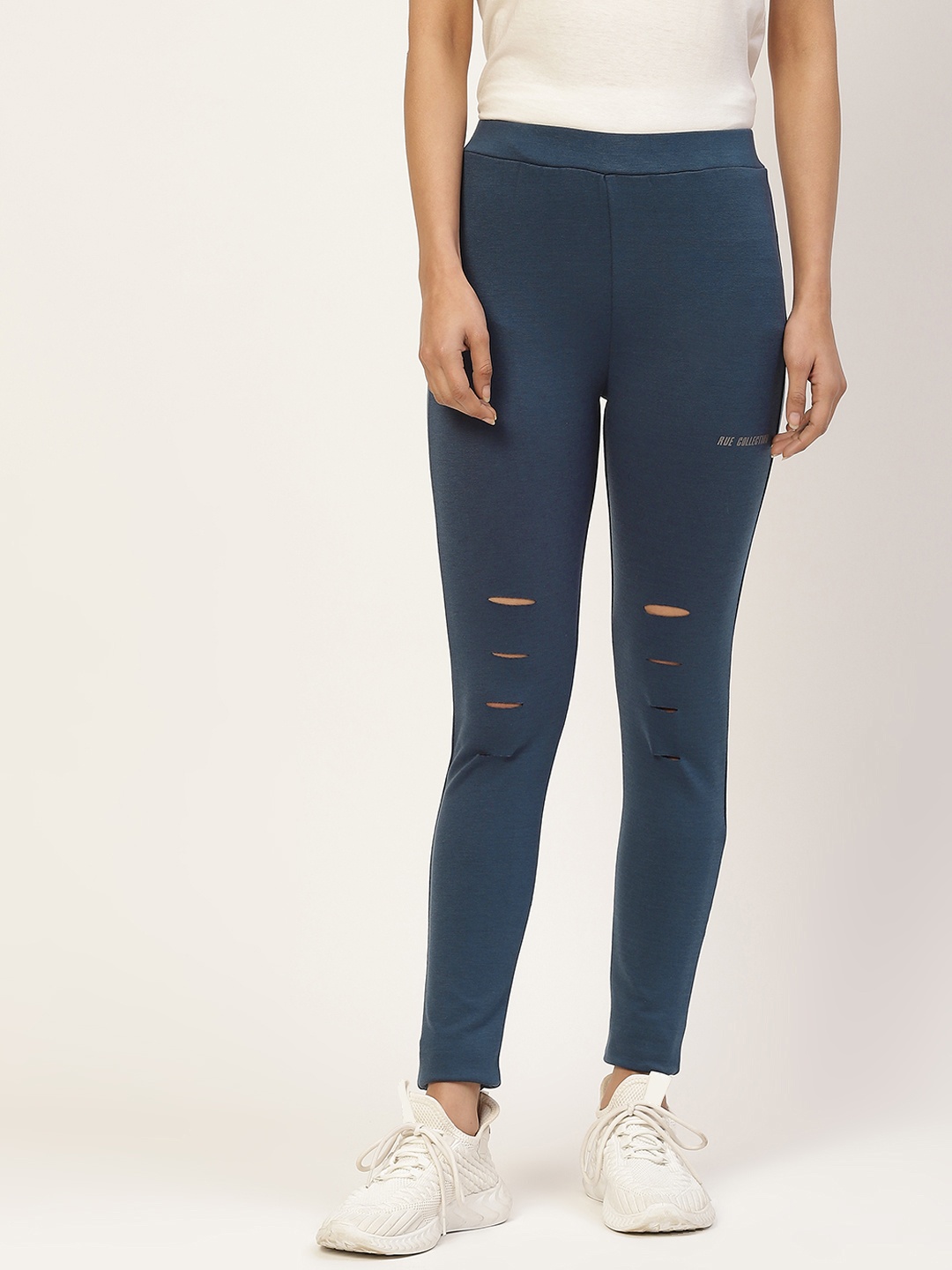 

Rue Collection Women Blue Solid Ankle Length Skinny Fit Jeggings