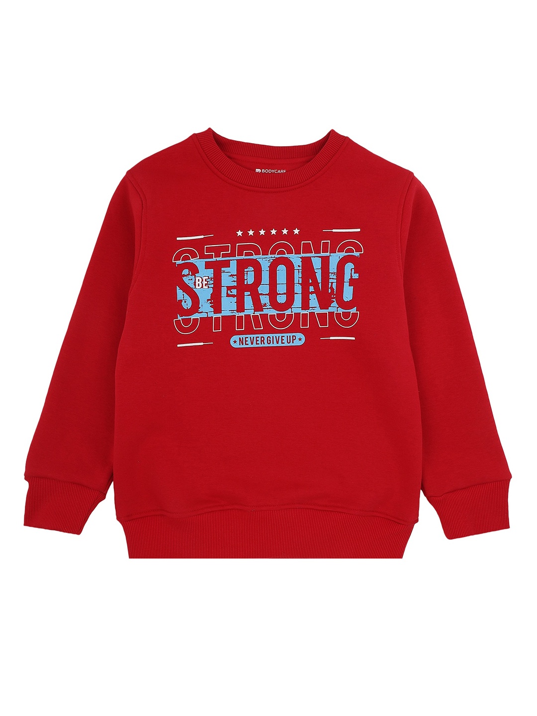 

PROTEENS Boys Maroon Printed Round Neck Sweatshirt