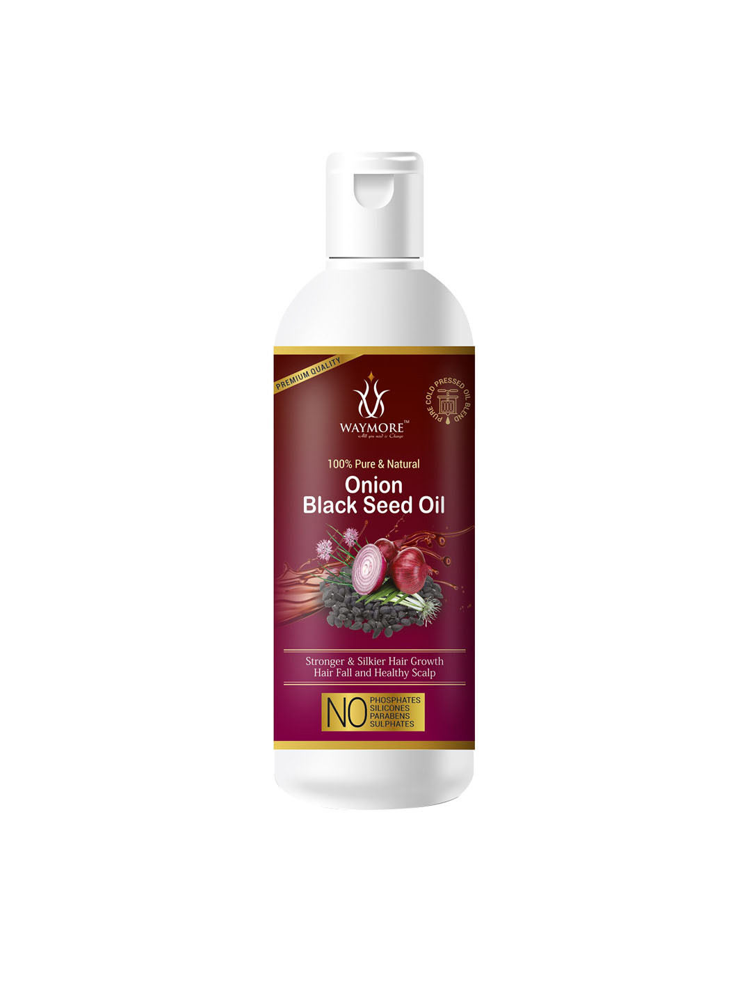 

Waymore Onion Black Seed Oil 100 ml, Brown