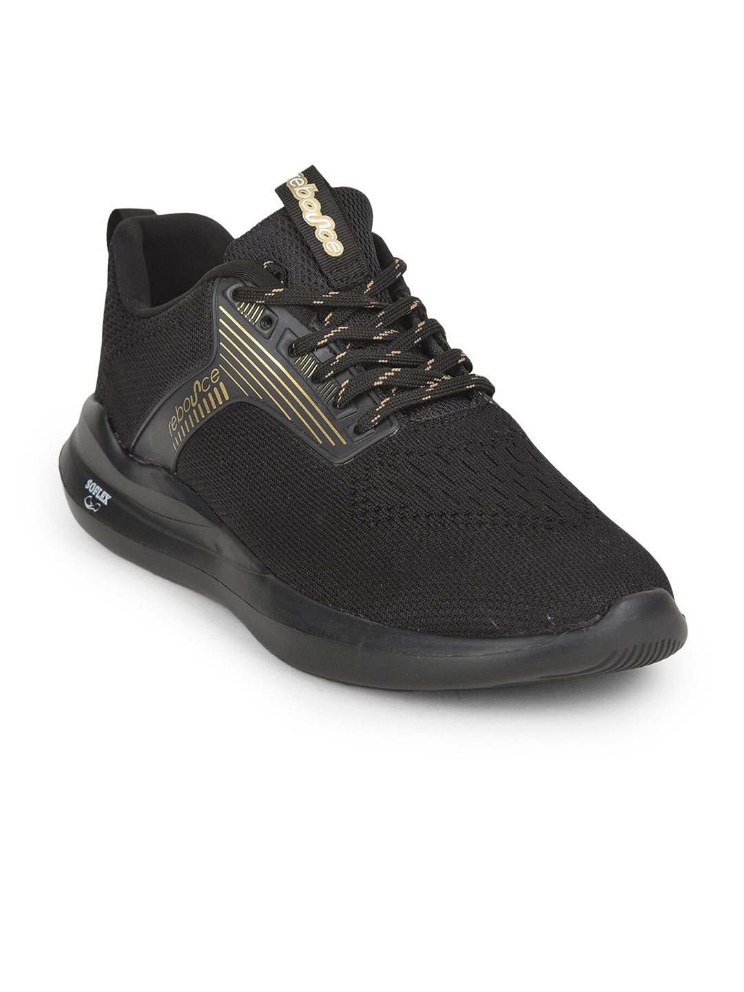 

Liberty Men Black Mesh Running Non-Marking Shoes