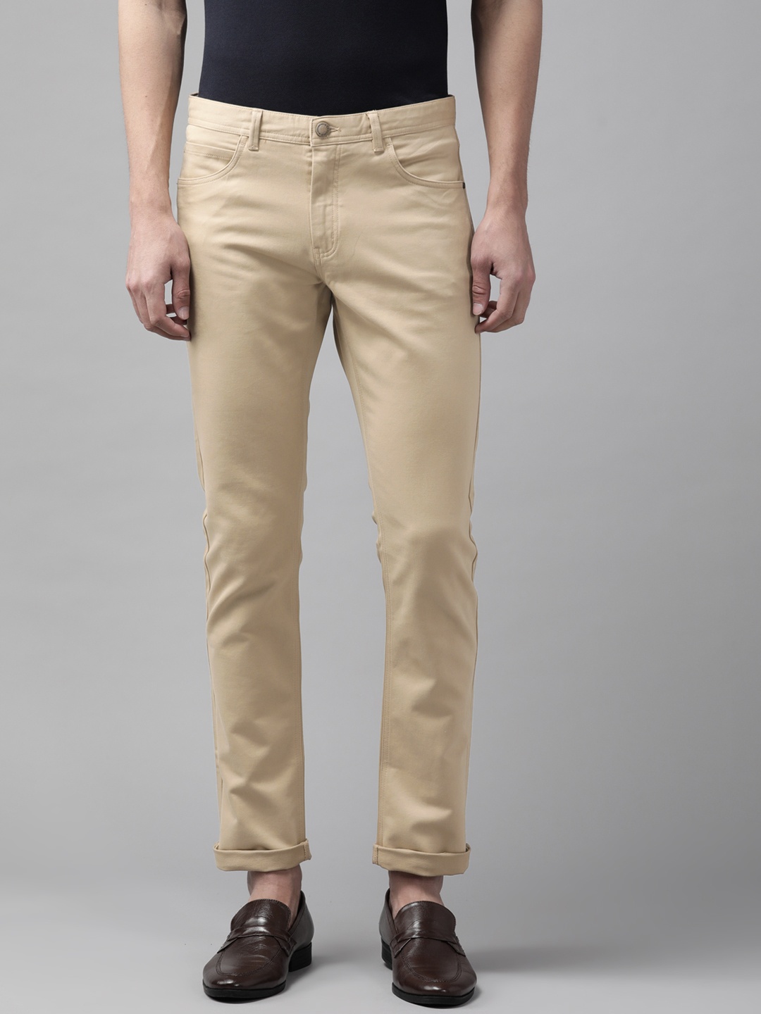 

Blackberrys Men Beige B5P Slim Fit Chinos