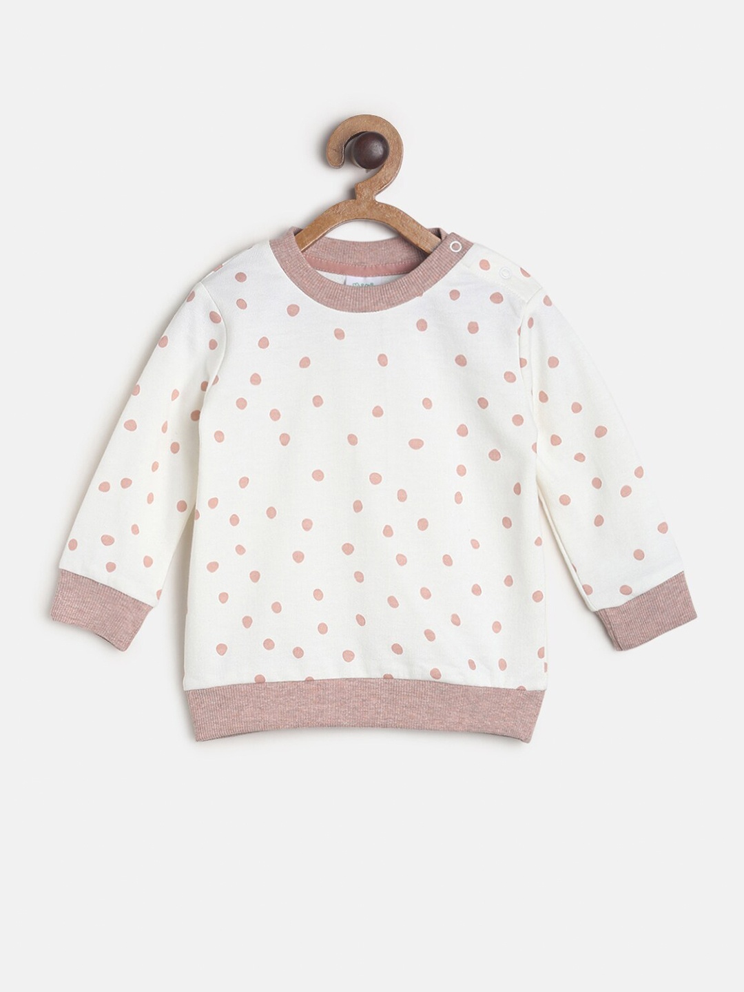 

MINI KLUB Girls White Printed Sweatshirt