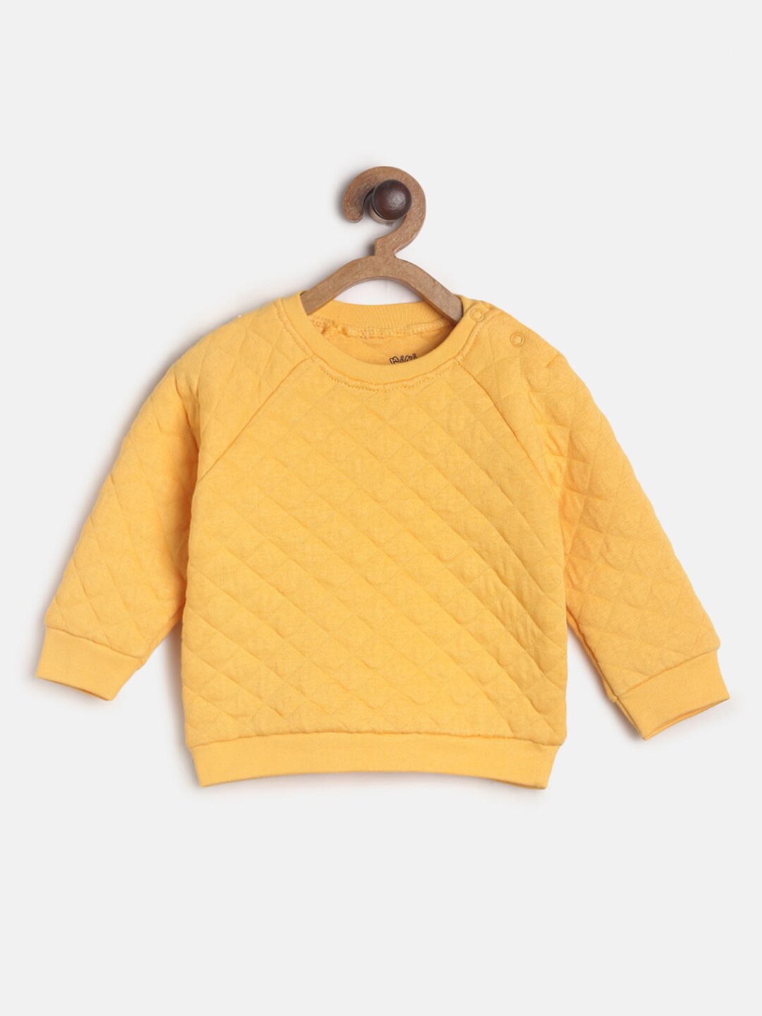 

MINI KLUB Boys Yellow Checked Sweatshirt