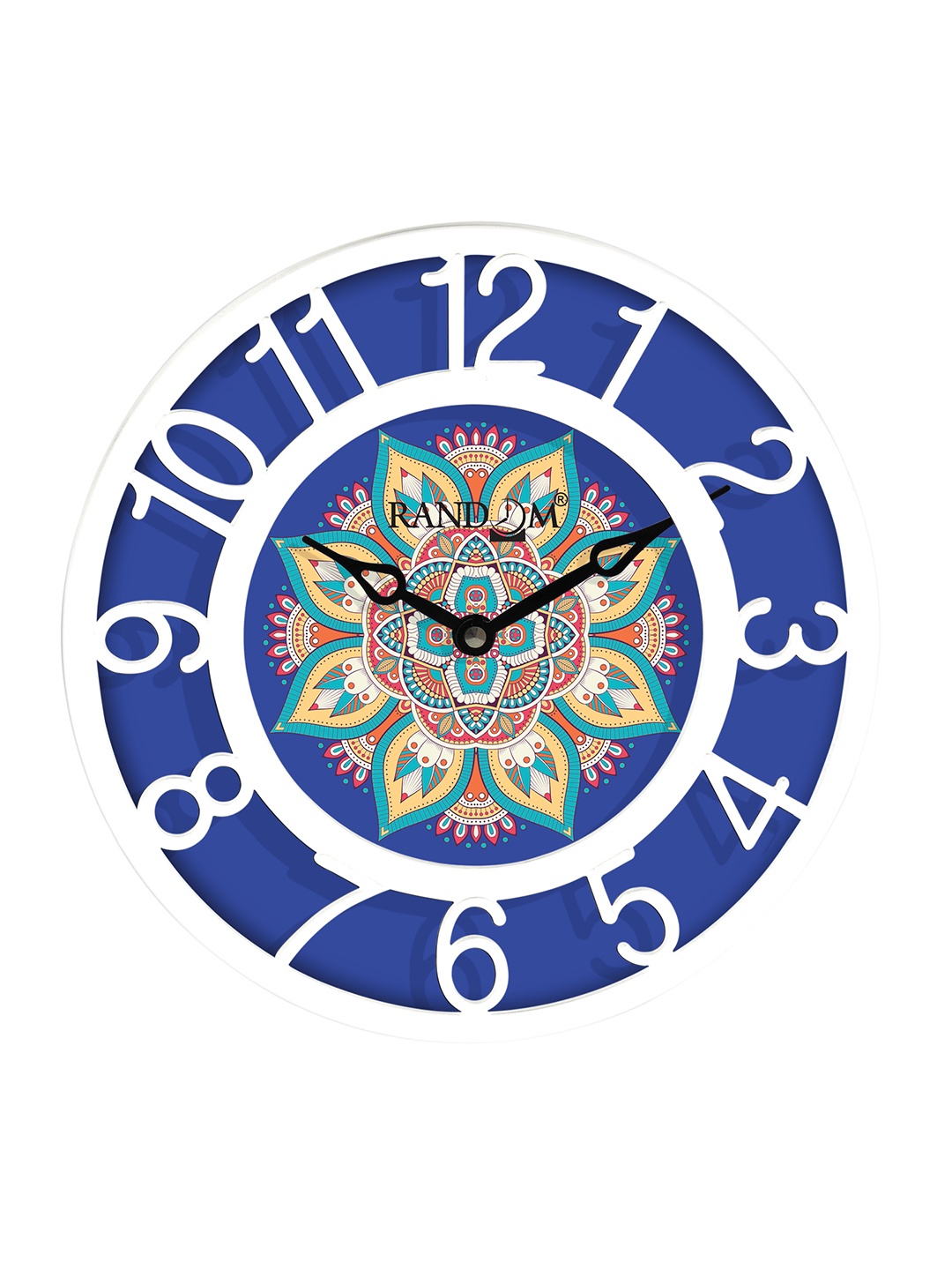 

RANDOM Blue & White Printed Contemporary Wall Clock