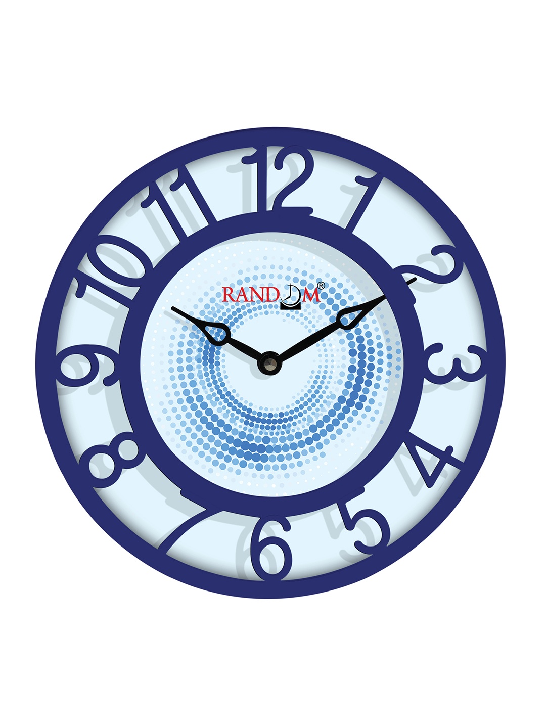 

RANDOM Blue Printed Contemporary 20 cm Table Cum Wall Analogue Clock