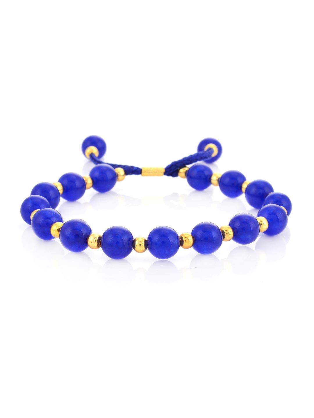 

Tistabene Women Gold-Plated & Blue Drawstring Bracelet