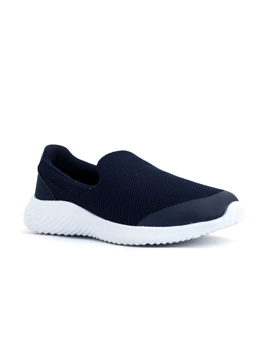 

Khadims Men Navy Blue Textile Running Non-Marking Shoes