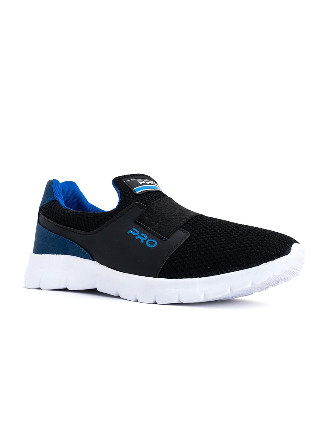 

Khadims Men Black Textile Running Non-Marking Shoes