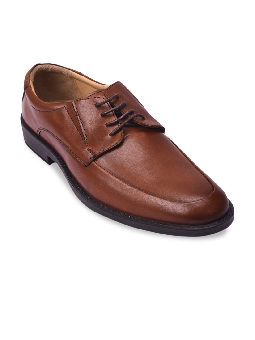 

Pavers England Men Brown Solid Leather Formal Derbys