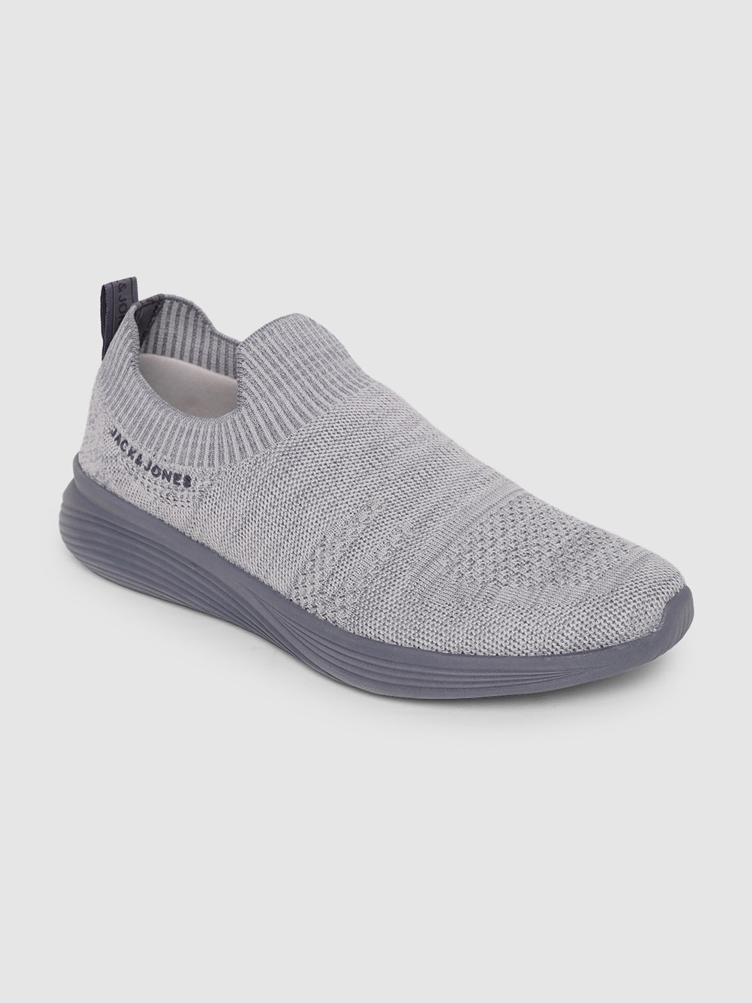 

Jack & Jones Men Grey Slip-On Sneakers