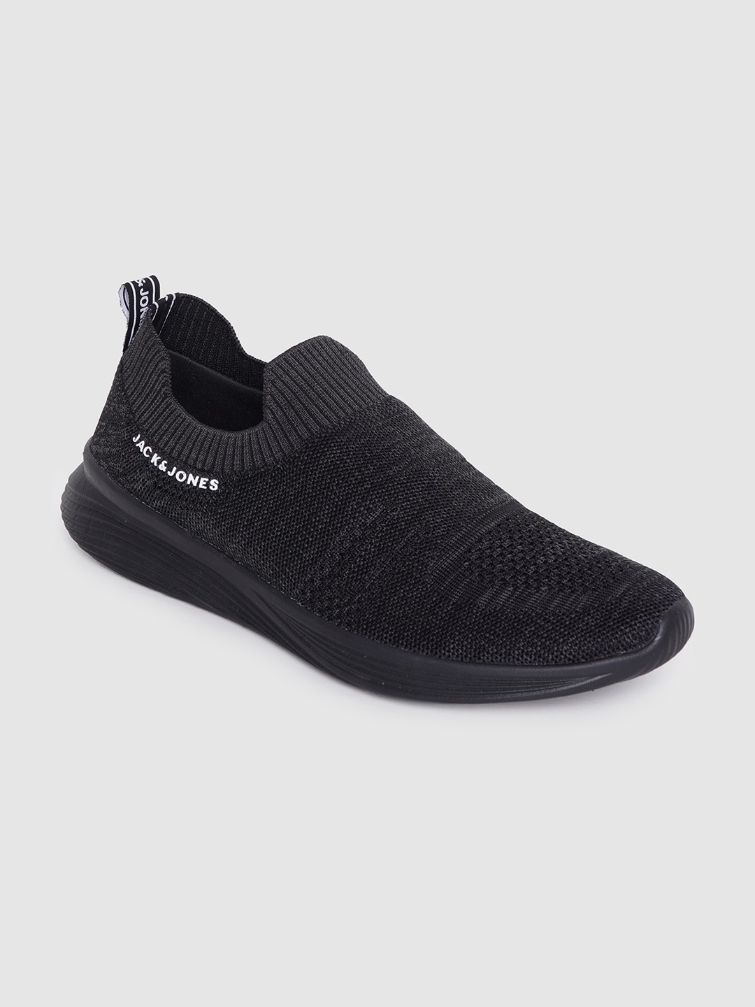 

Jack & Jones Men Black Slip-On Sneakers