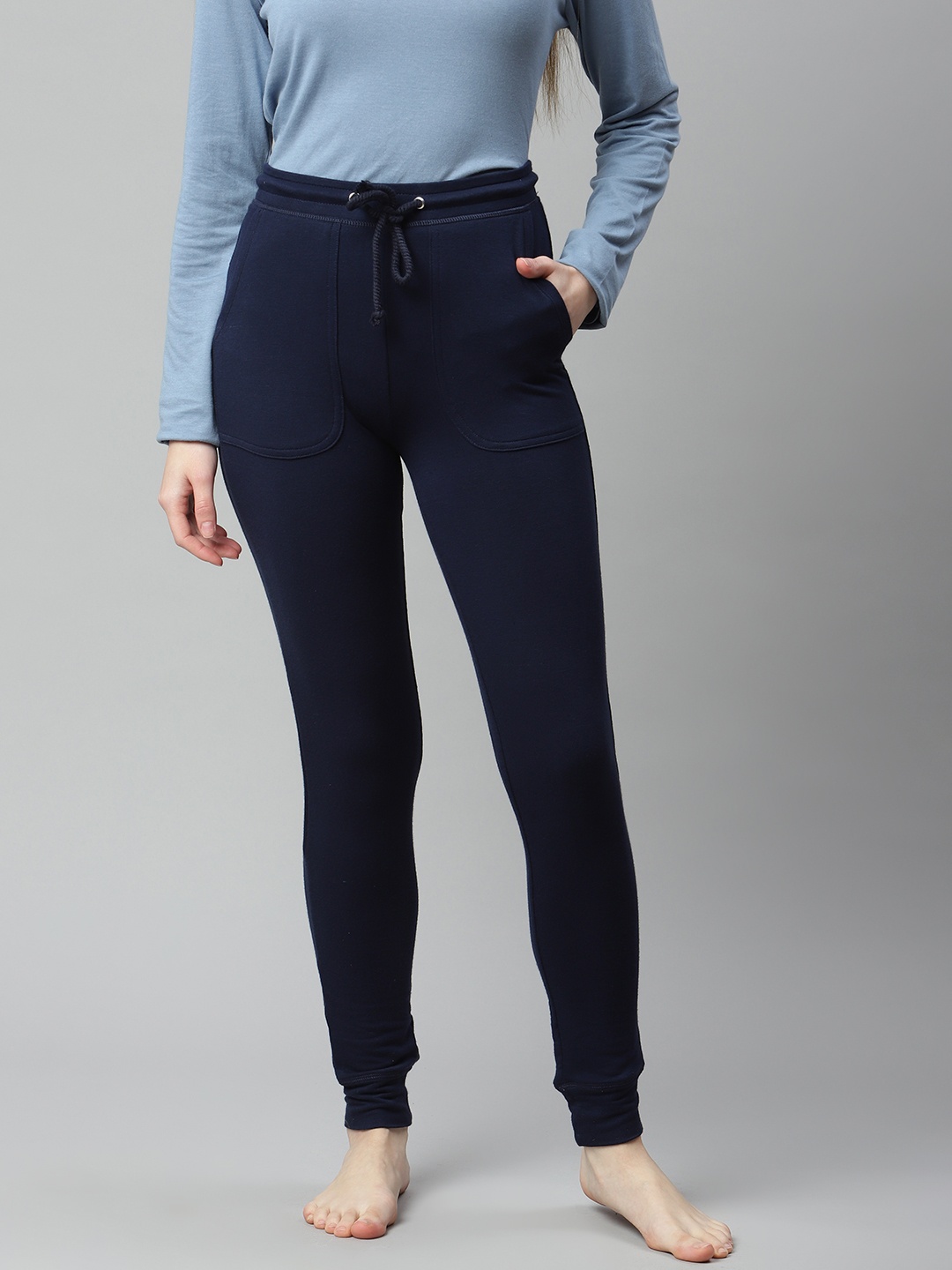 

Marks & Spencer Women Navy Blue Solid Joggers