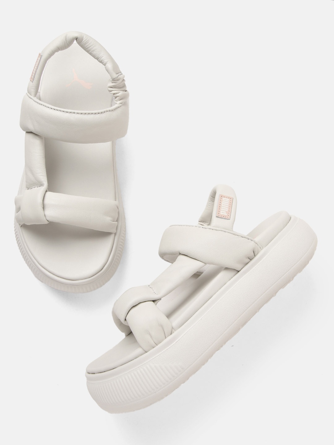 

Puma Women White Solid Flatforms