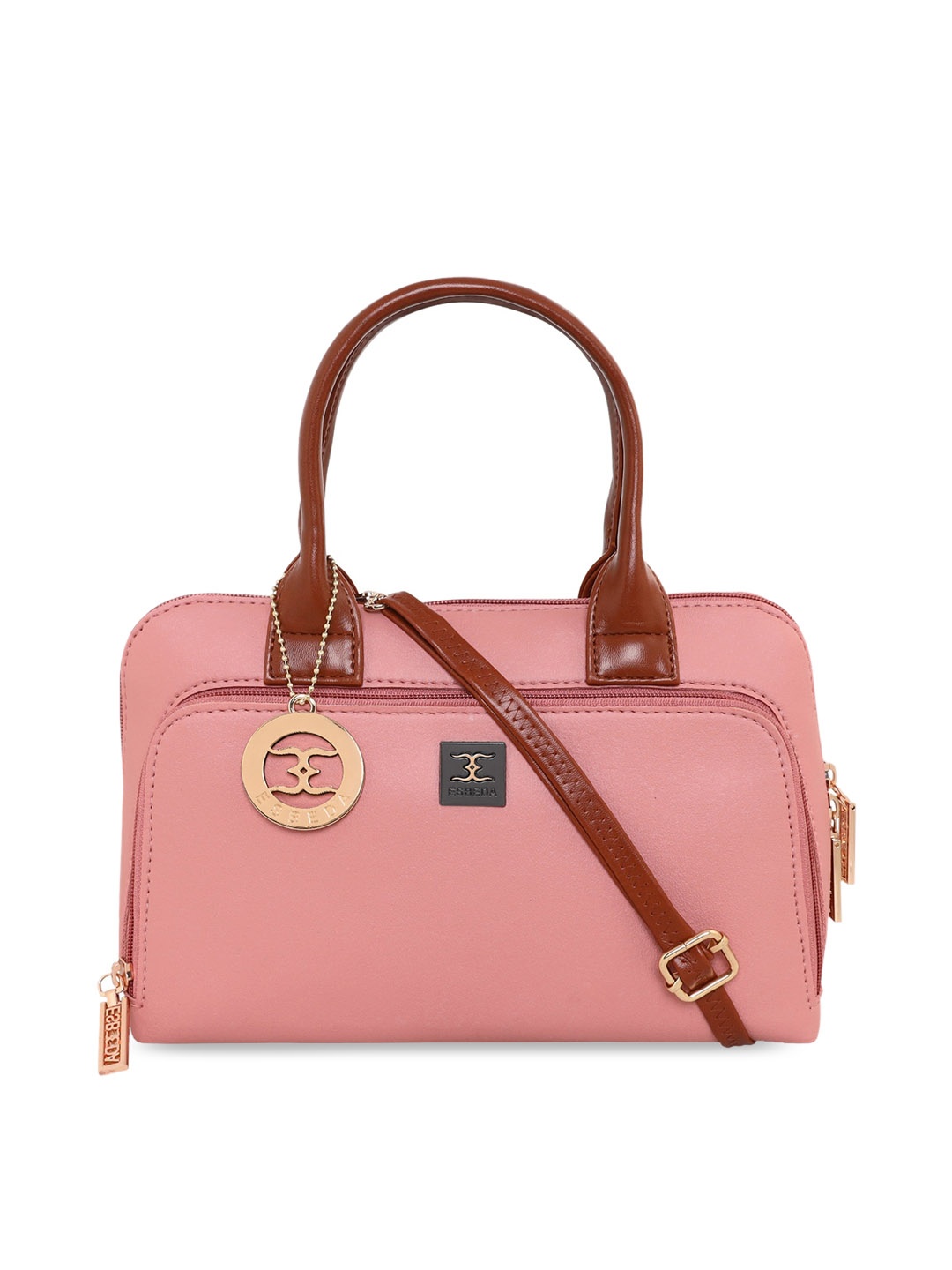 

ESBEDA Peach Structured Handheld Bag