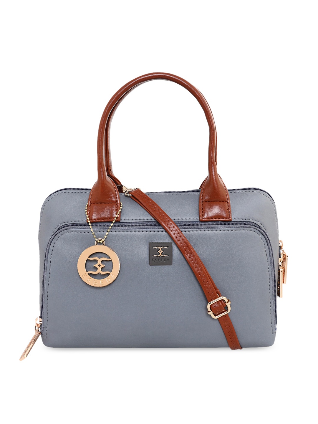 

ESBEDA Grey PU Structured Handheld Bag