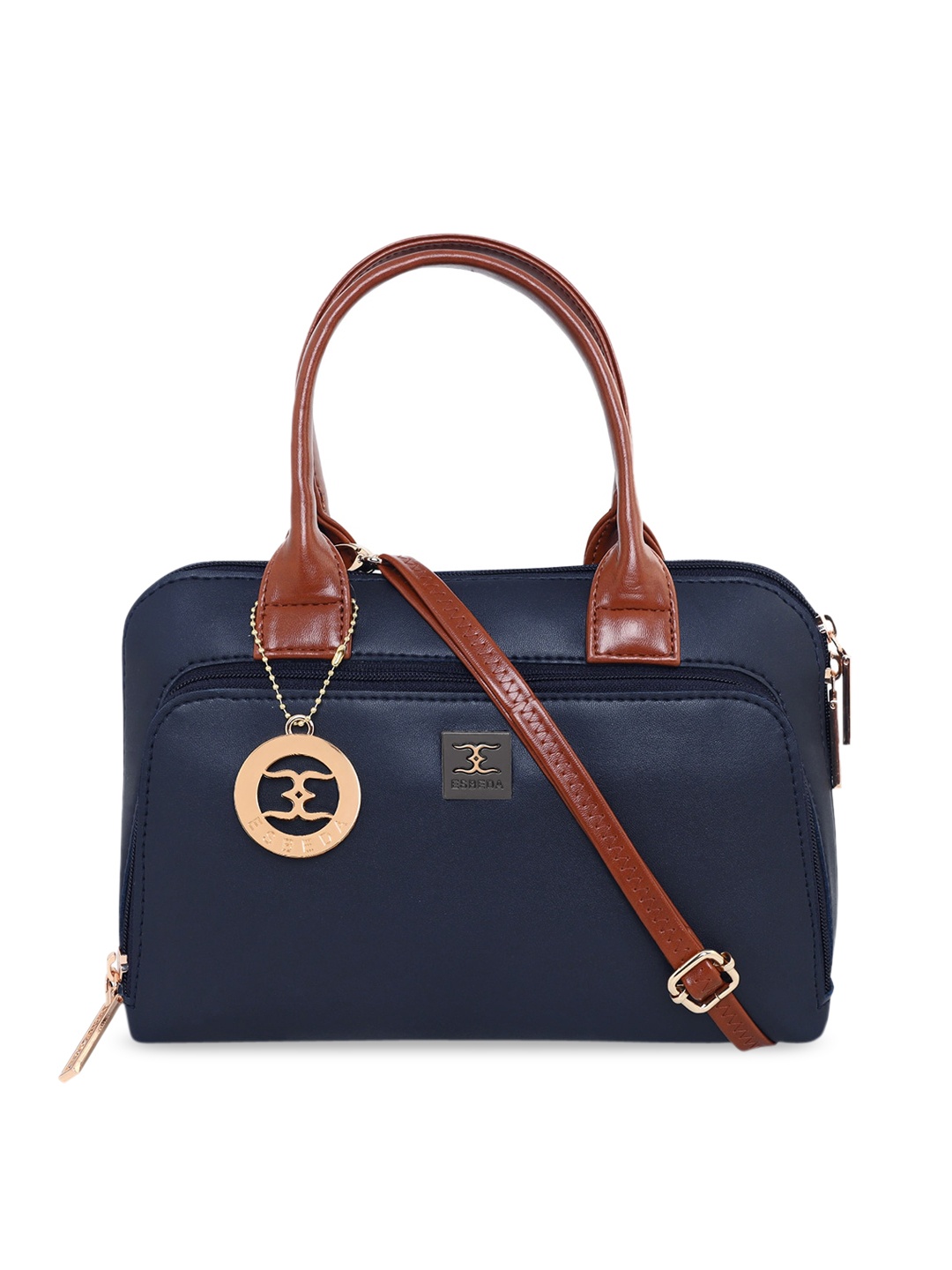 

ESBEDA Blue PU Structured Handheld Bag