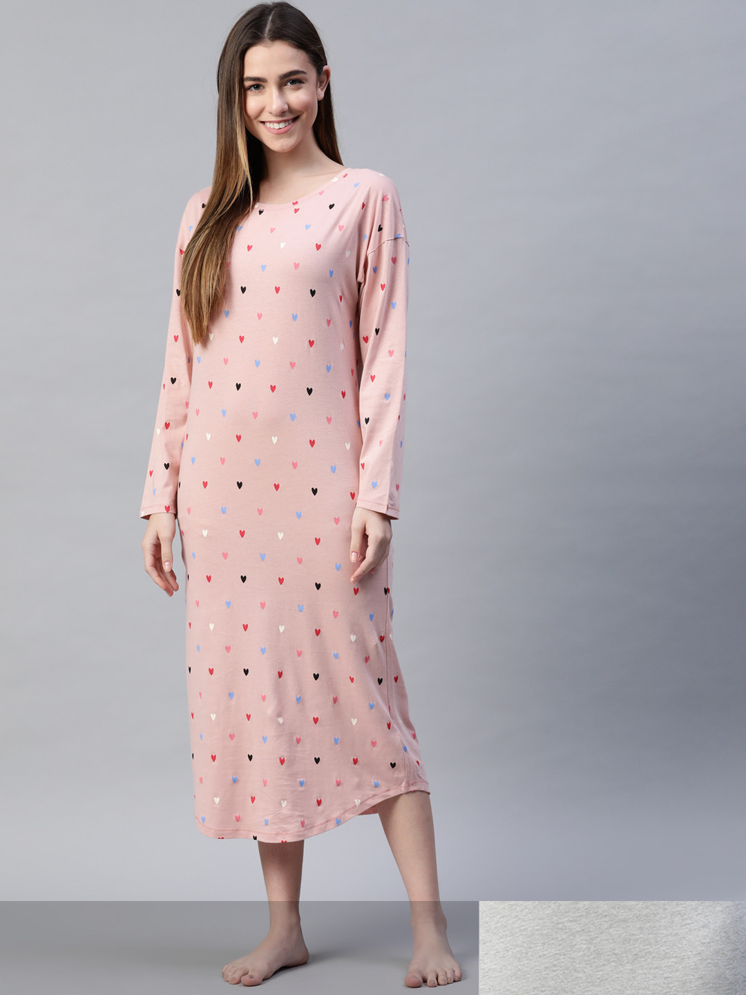 

Marks & Spencer Pack Of 2 Printed Nightdress, Pink