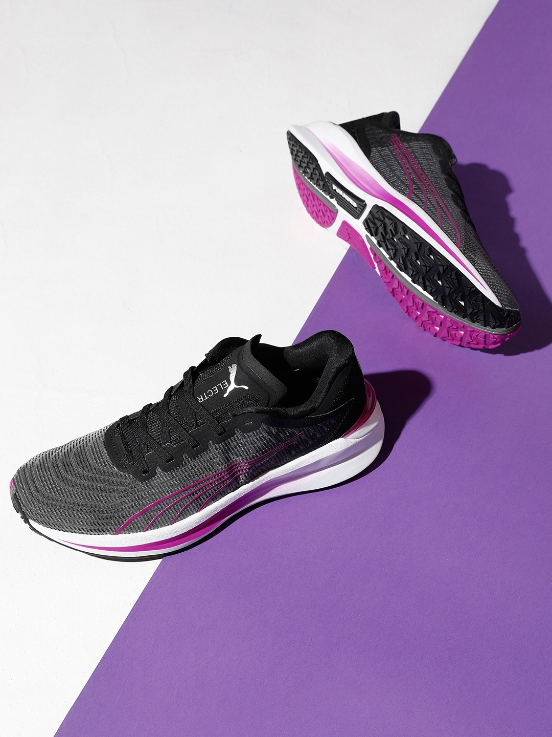 

Puma Women Black Electrify Nitro Turn Running Shoes