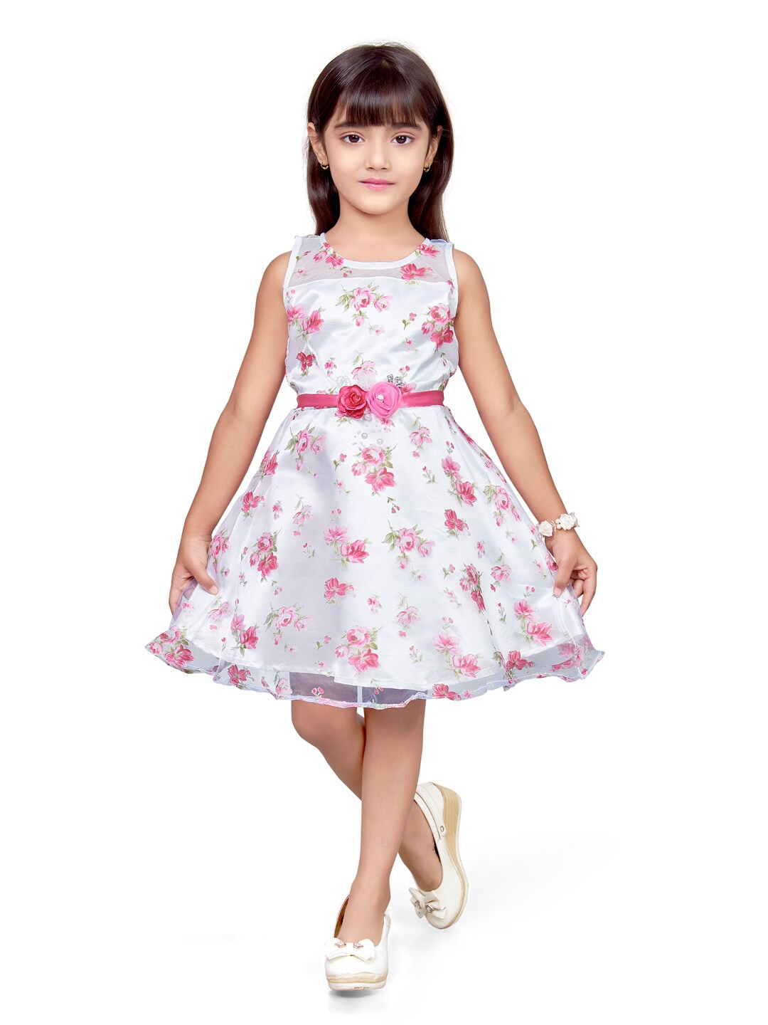 

Doodle Pink Floral Dress